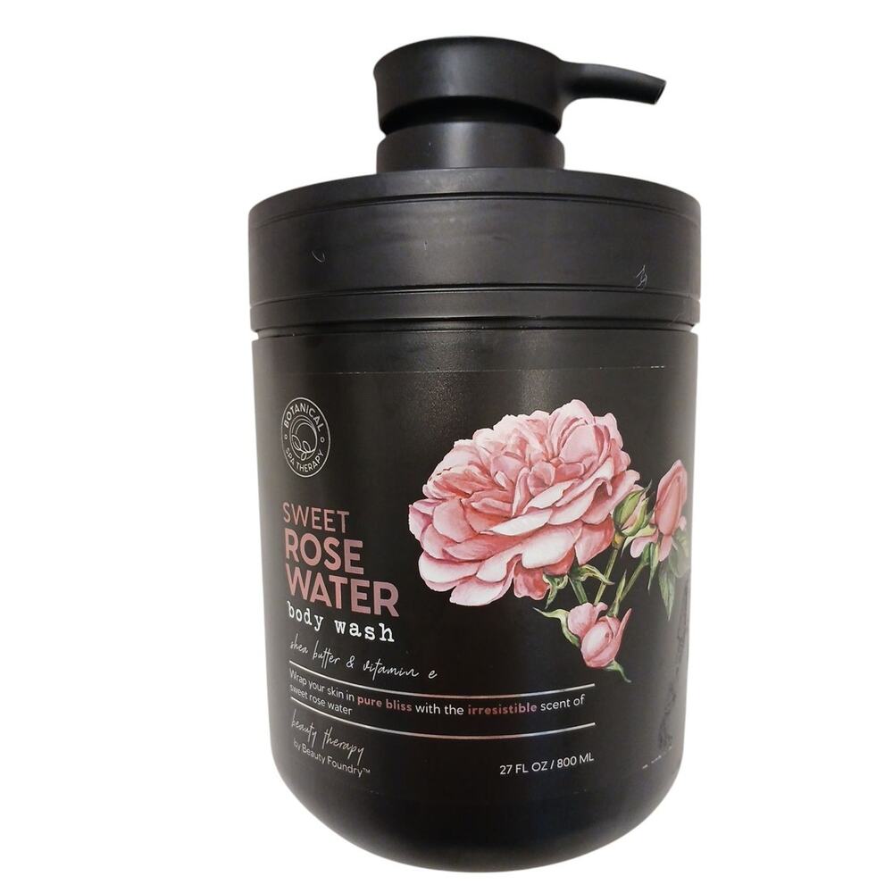 JUMBO BOTANICAL SPA THERAPY Soothing Rose Oil Aloe Macadamia Body Wash  Pump